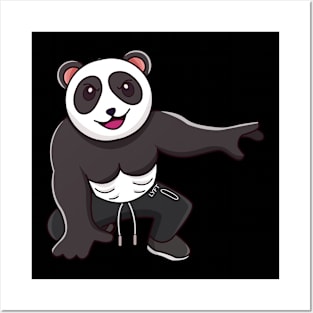 Epic Panda Pose Posters and Art